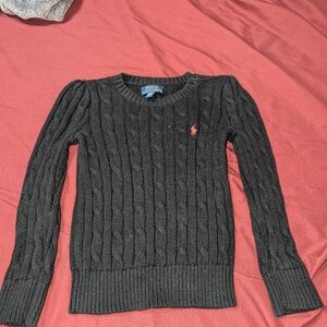 Polo by Ralph Lauren Kid's Navy Blue Cable Knit Sweater